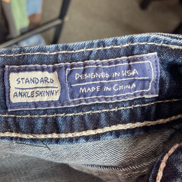 Miss Me Ankle Skinny Stretch distressed Jeans  Size 26 - Picture 5 of 15